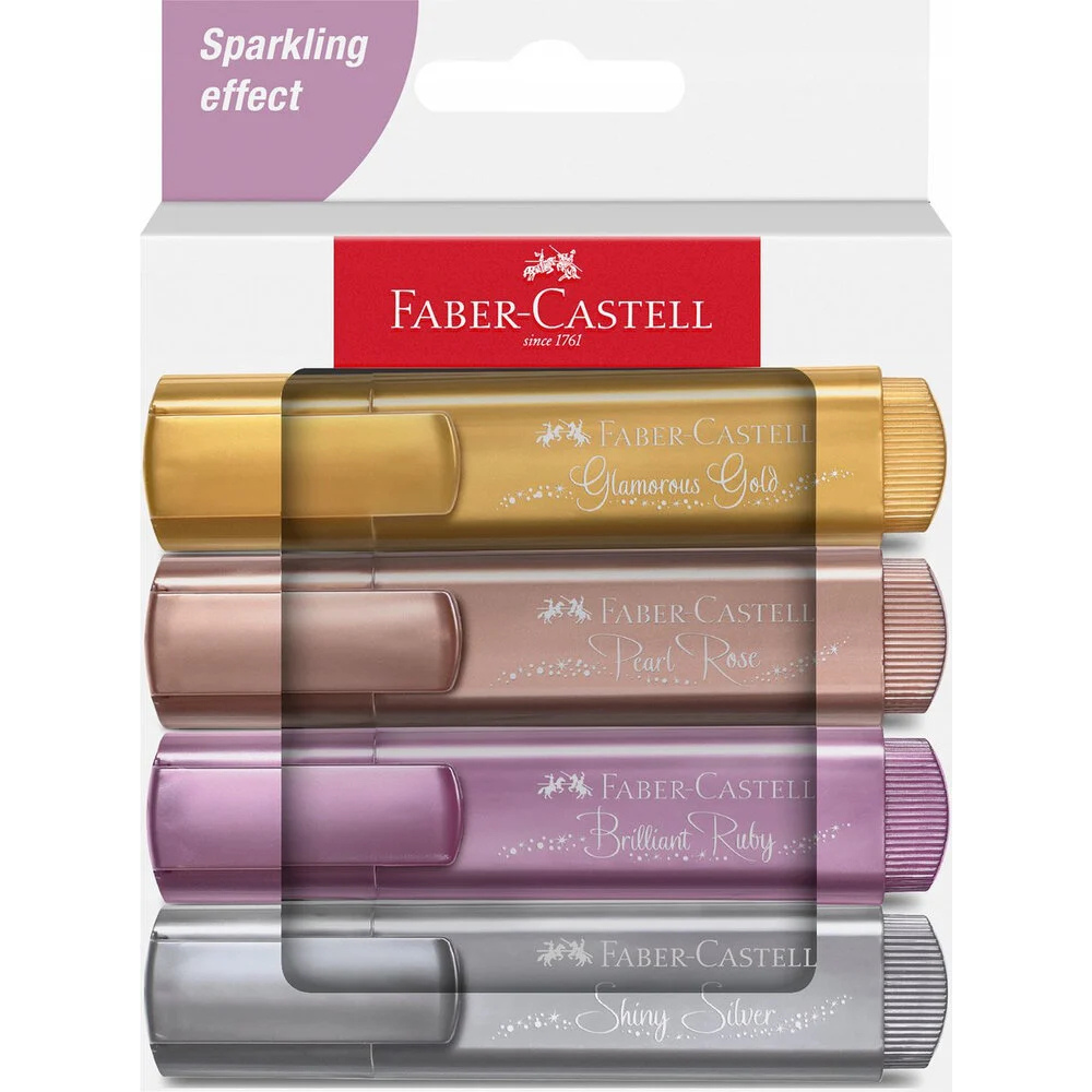 Faber-Castell Highlighter TL 46 Metallic Set of 4