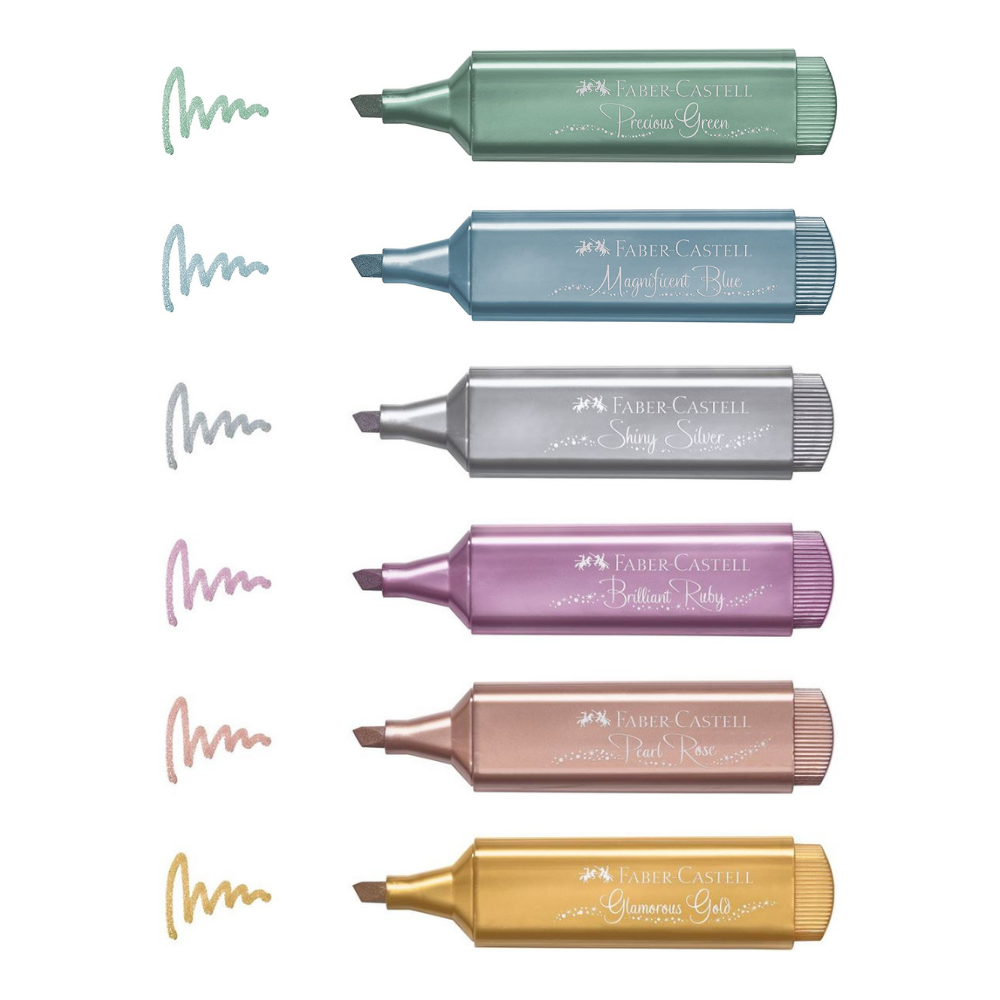 Faber-Castell Highlighter TL 46 Metallic Set of 6