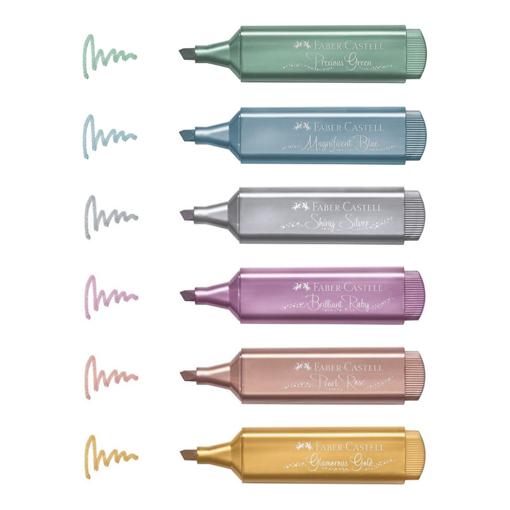 Faber-Castell Highlighter TL 46 Metallic Set of 6