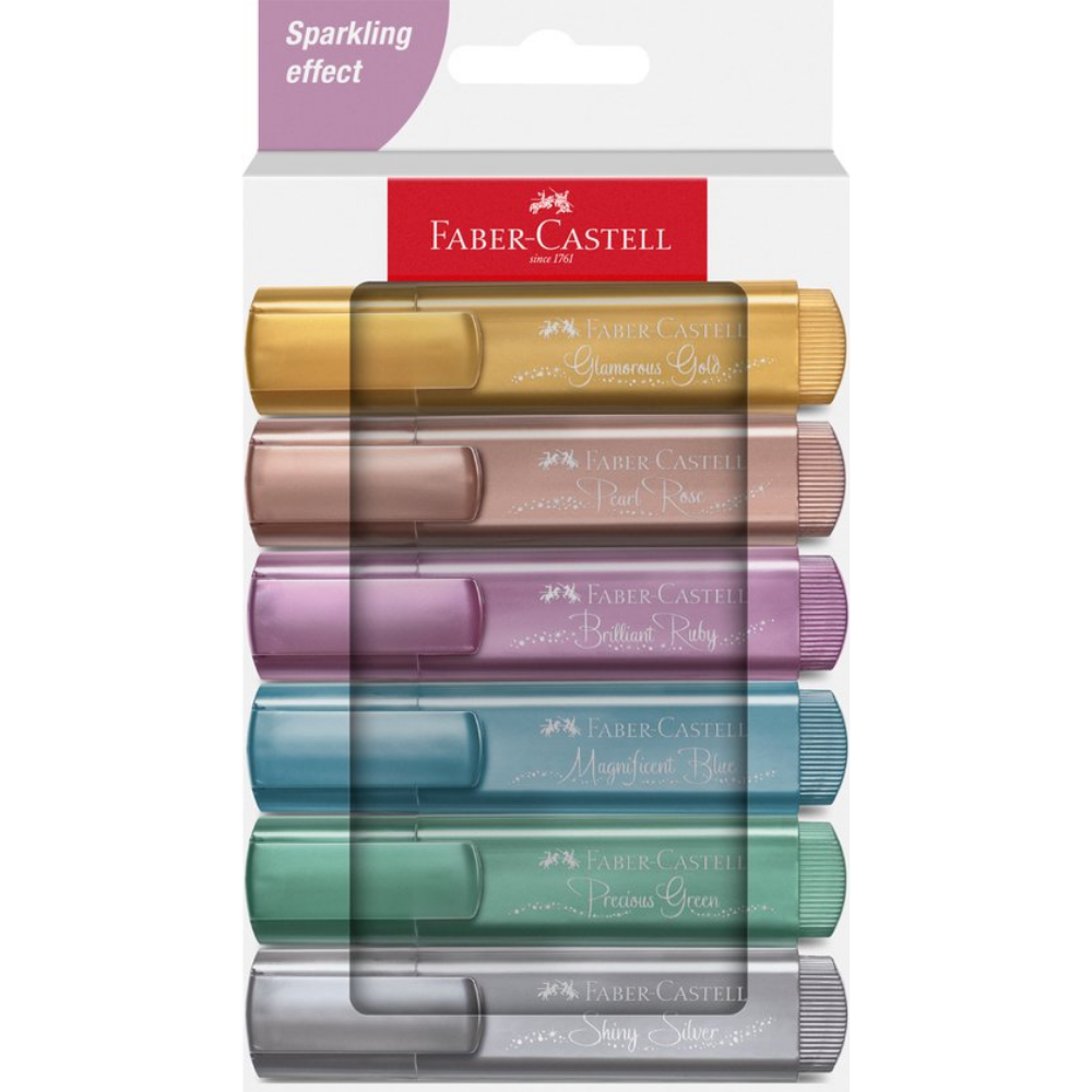 Faber-Castell Highlighter TL 46 Metallic Set of 6