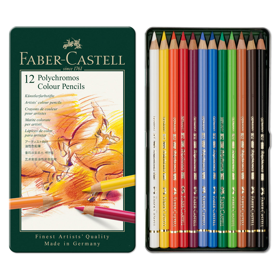 Faber-Castell Polychromos Artist Colour Pencil Set of 12