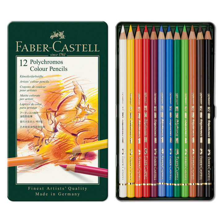 Faber-Castell Polychromos Artist Colour Pencil Set of 12
