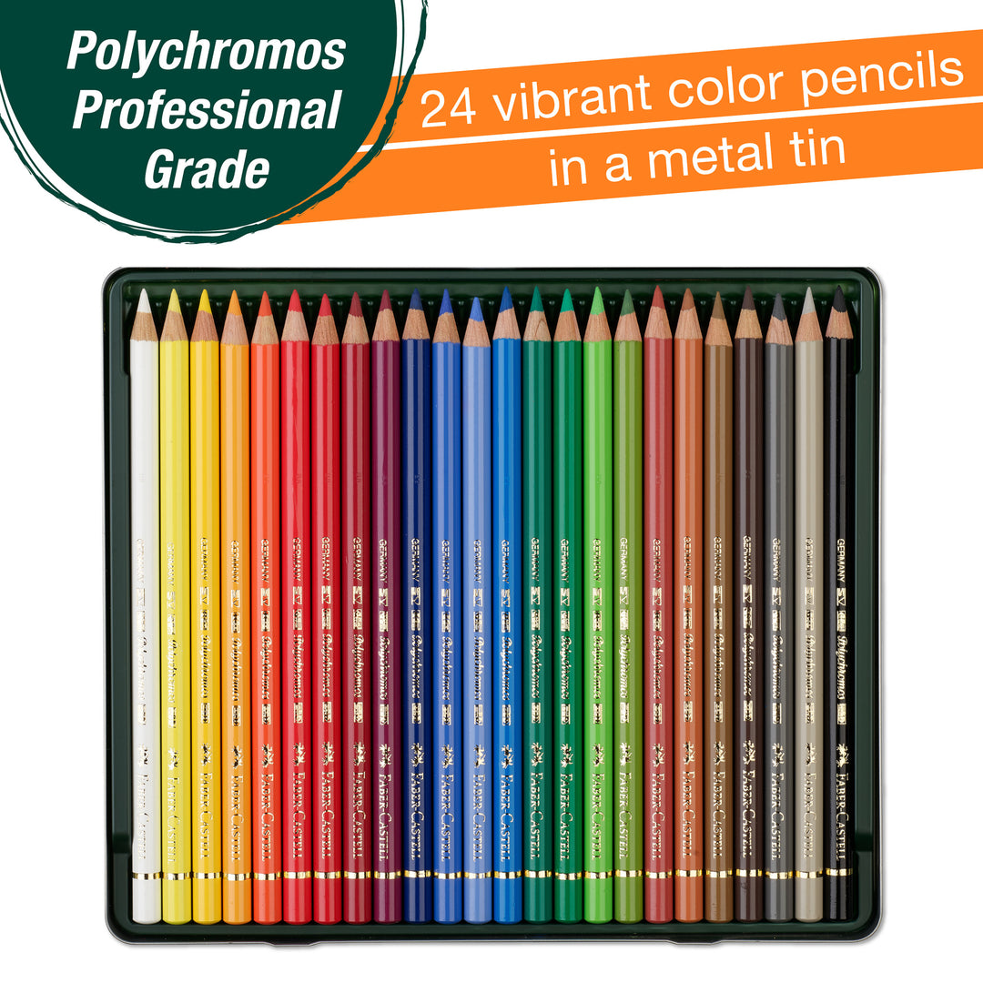 Faber-Castell Polychromos Artist Colour Pencil Set of 24