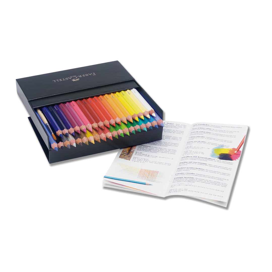 Faber-Castell Polychromos Artist Watercolour Pencil Set of 36 with Brush