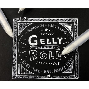 Sakura Gelly Roll Gel Pens, Opaque Bright White Ink, Medium Point