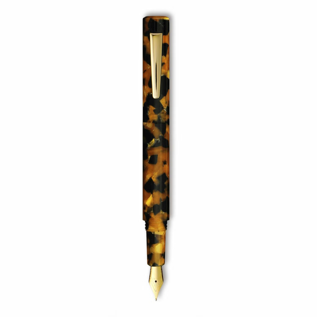 Hightide Attaché Marbled Fountain Pen - Brown