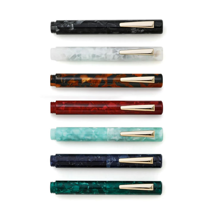 Hightide Attaché Marbled Fountain Pen - Brown