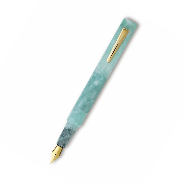 Hightide Attaché Marbled Fountain Pen - Mint