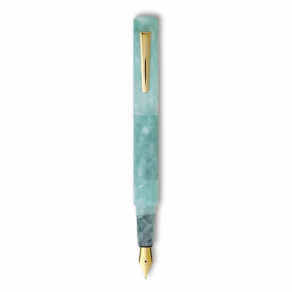 Hightide Attaché Marbled Fountain Pen - Mint