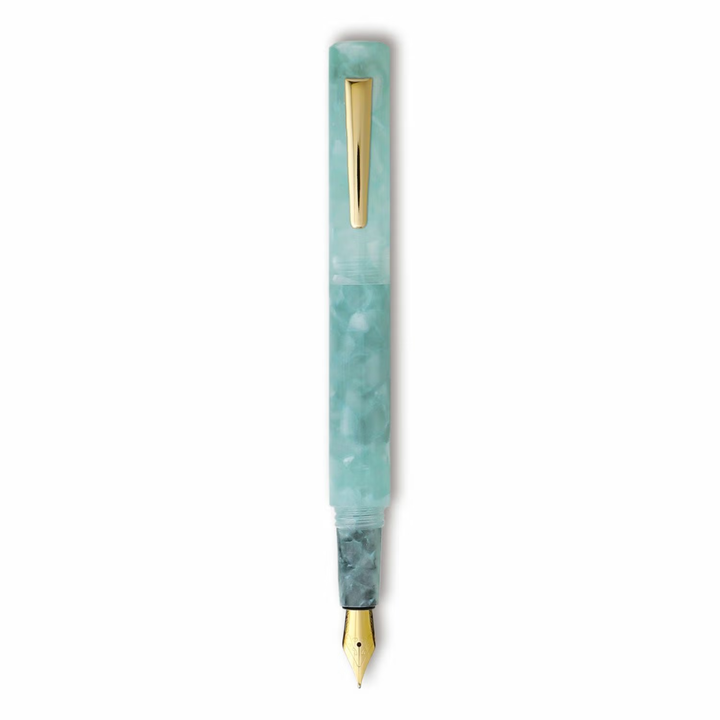 Hightide Attaché Marbled Fountain Pen - Mint
