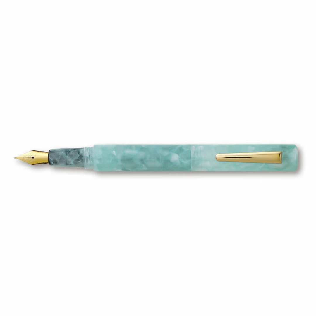 Hightide Attaché Marbled Fountain Pen - Mint