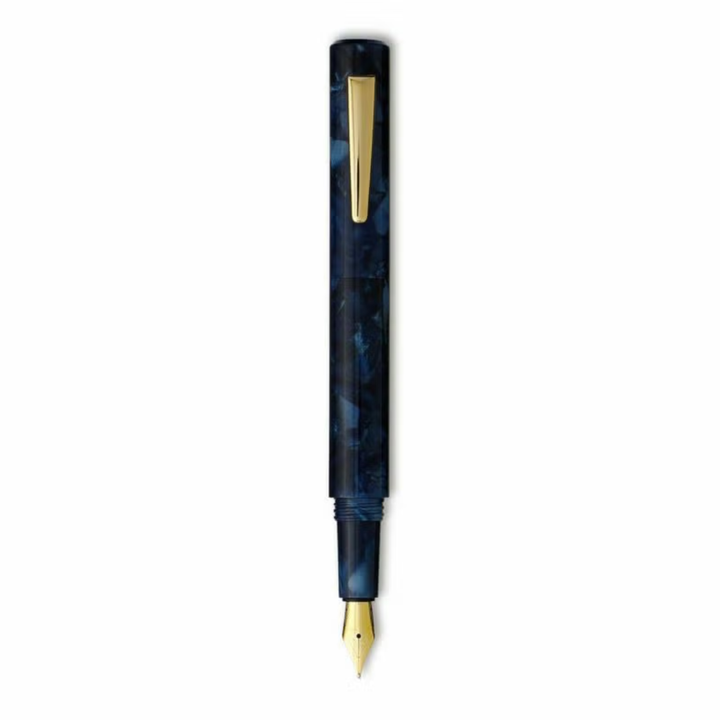Hightide Attaché Marbled Fountain Pen - Navy