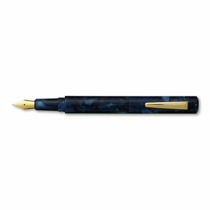 Hightide Attaché Marbled Fountain Pen - Navy