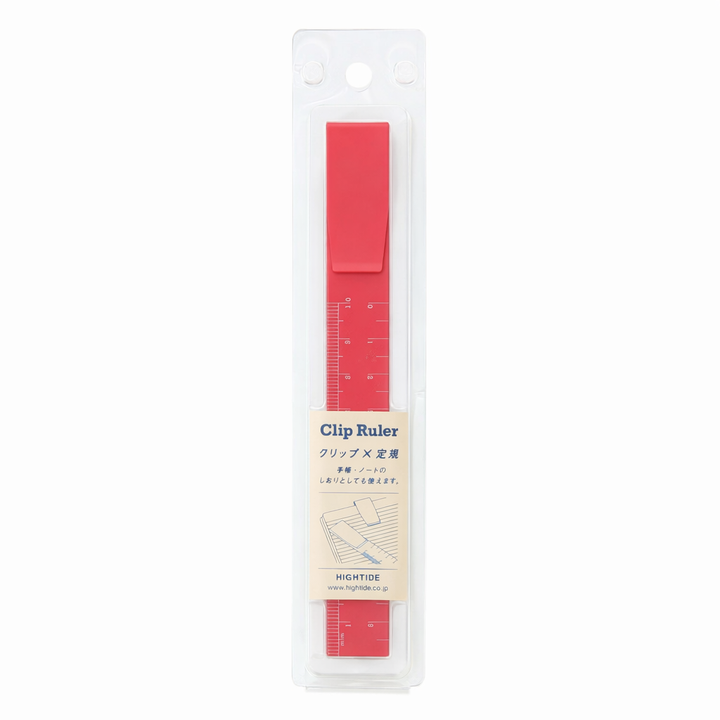 Hightide Clip Ruler - Pink — with packaging