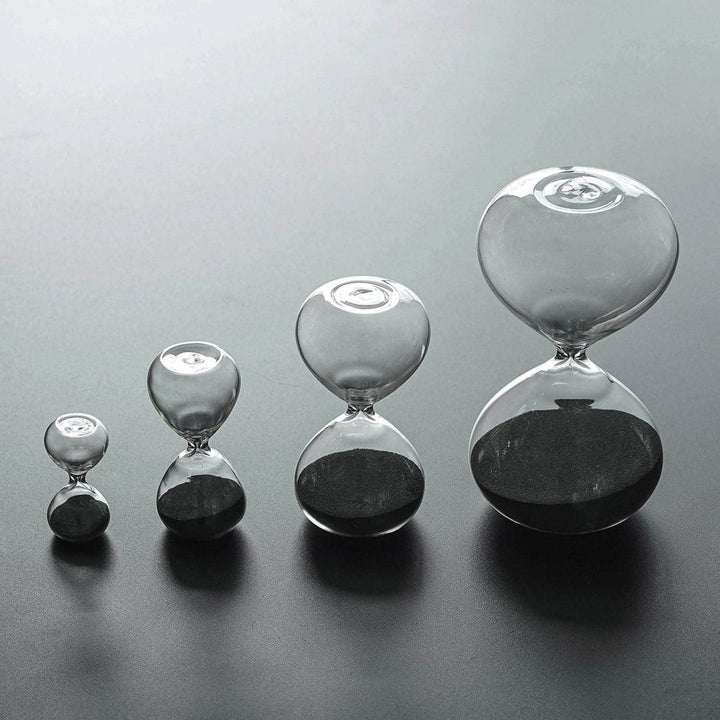 Hightide Miniature Hourglass - Black – detail view