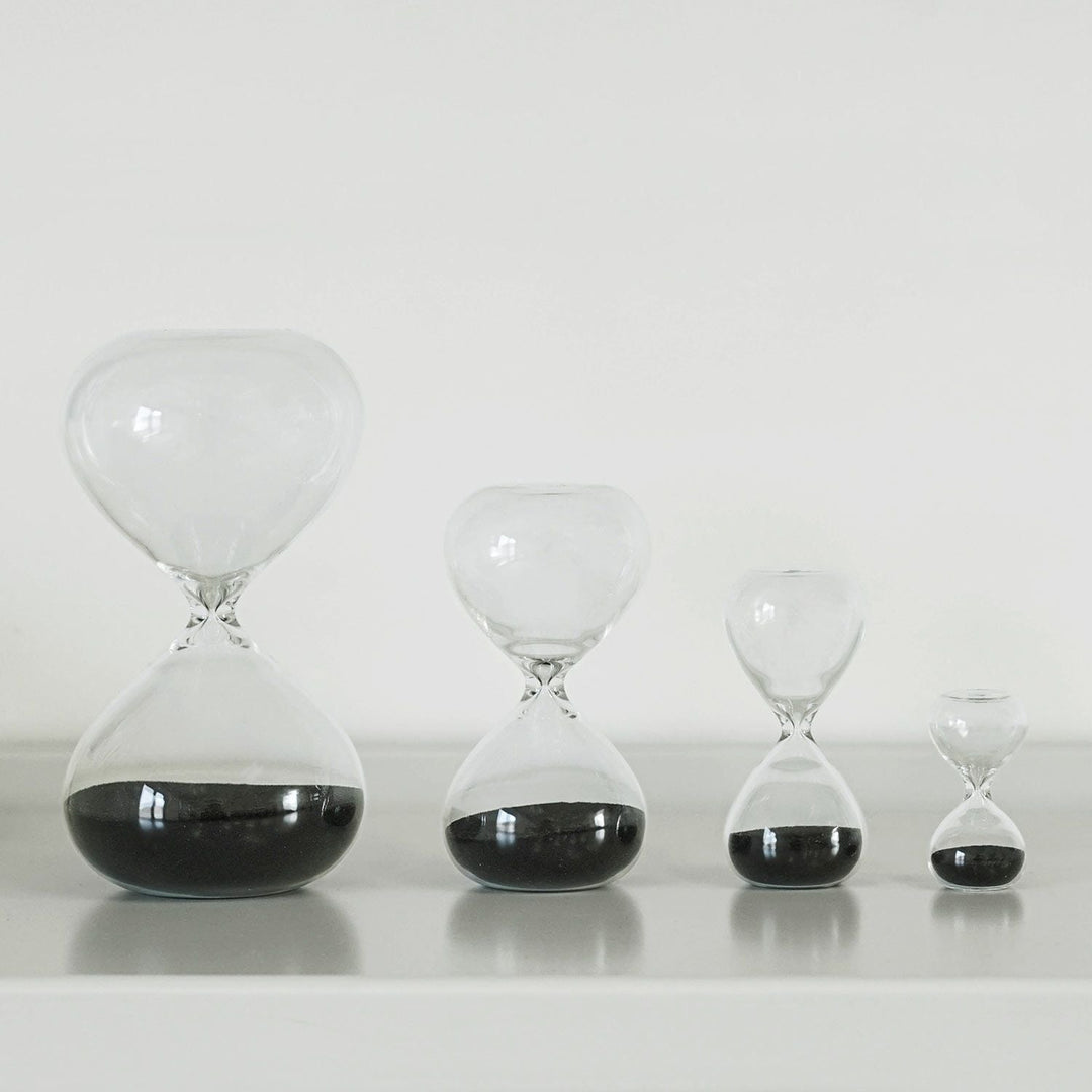 Hightide Miniature Hourglass - Black – detail view