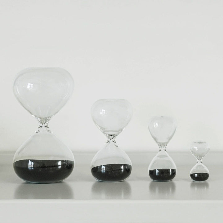 Hightide Miniature Hourglass - Black – detail view