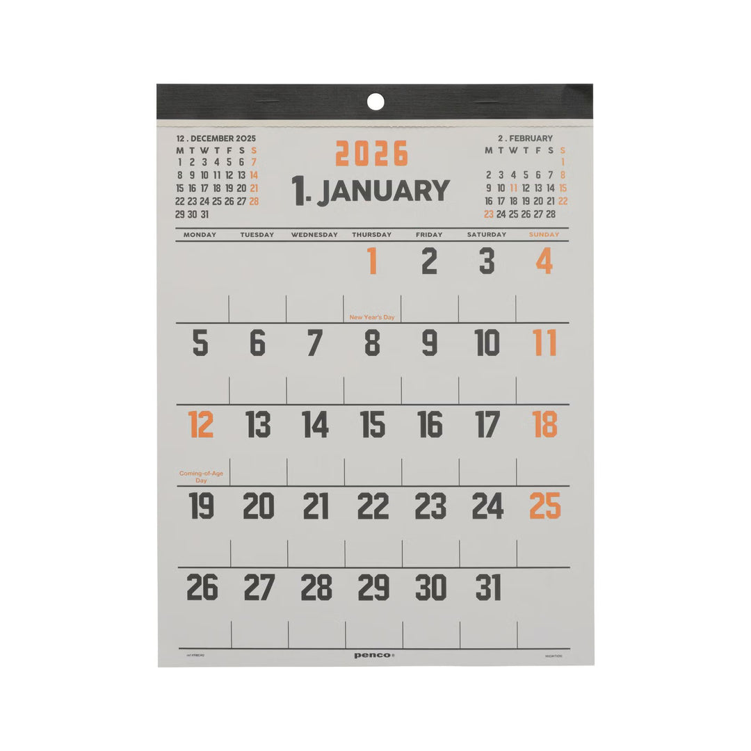 Hightide Penco Calendar 2027 - A4