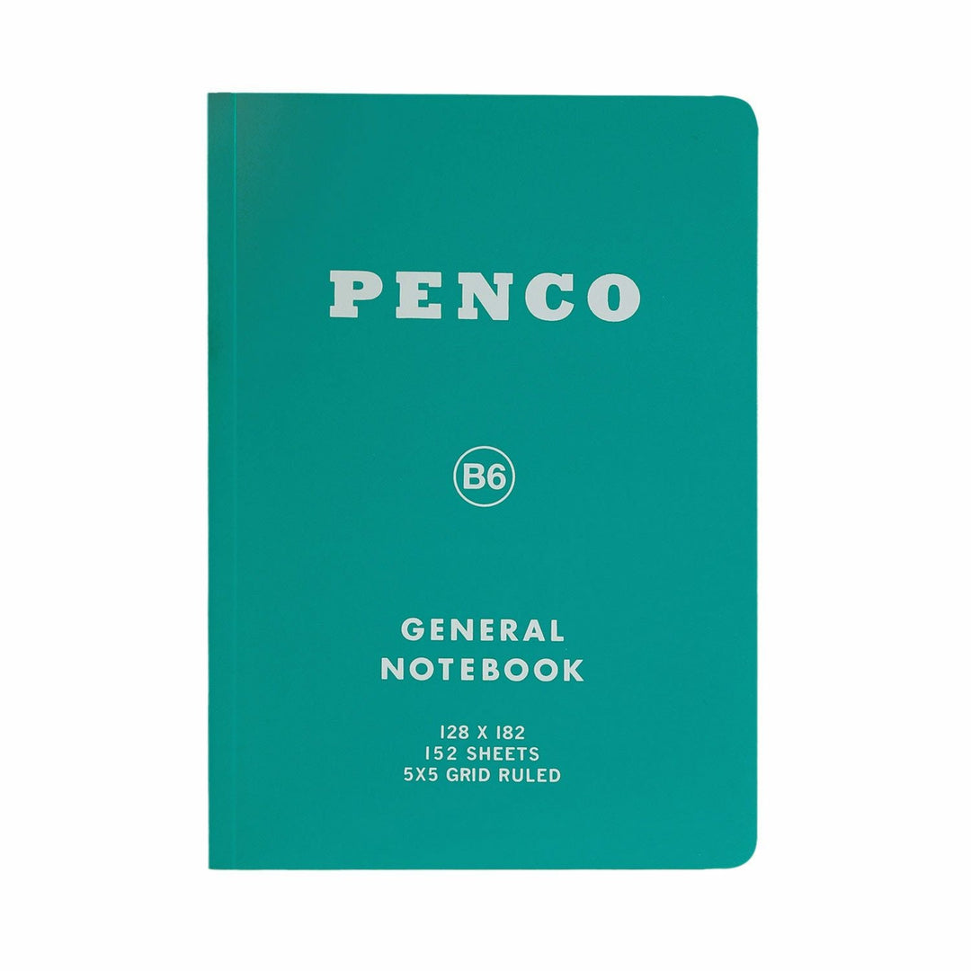 Penco Soft PP Notebook B6 Grid in green