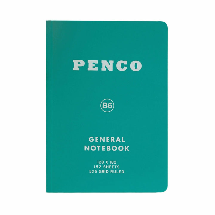 Penco Soft PP Notebook B6 Grid in green