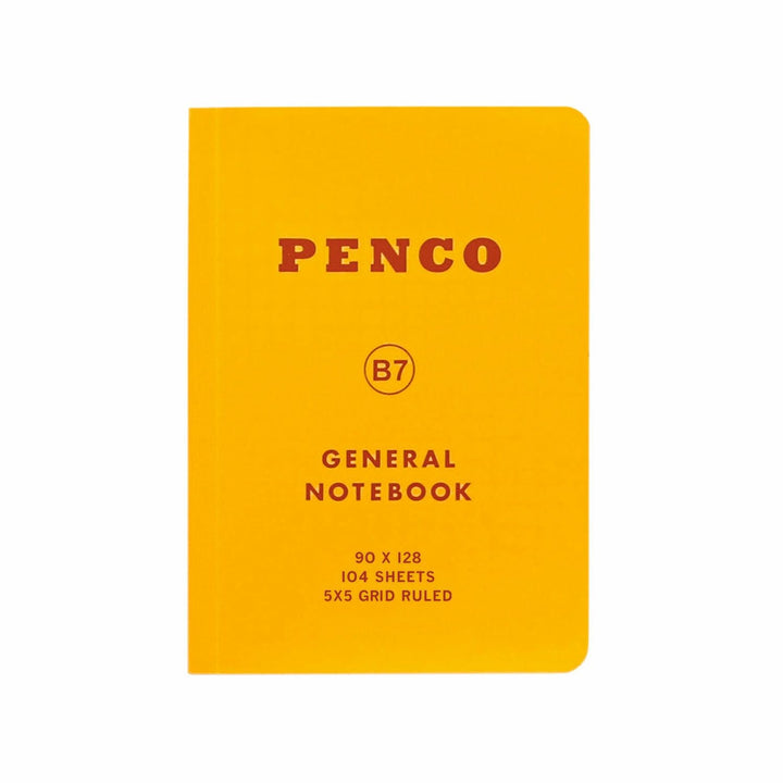 Penco Soft PP Notebook B7 Grid in yellow