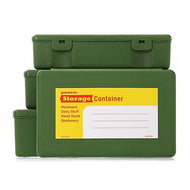 Hightide Penco Storage Container Green compact organizer with retro-industrial design. Fresh green polypropylene case for storing stationery, craft supplies, or small essentials at your desk, home, or on the go.
