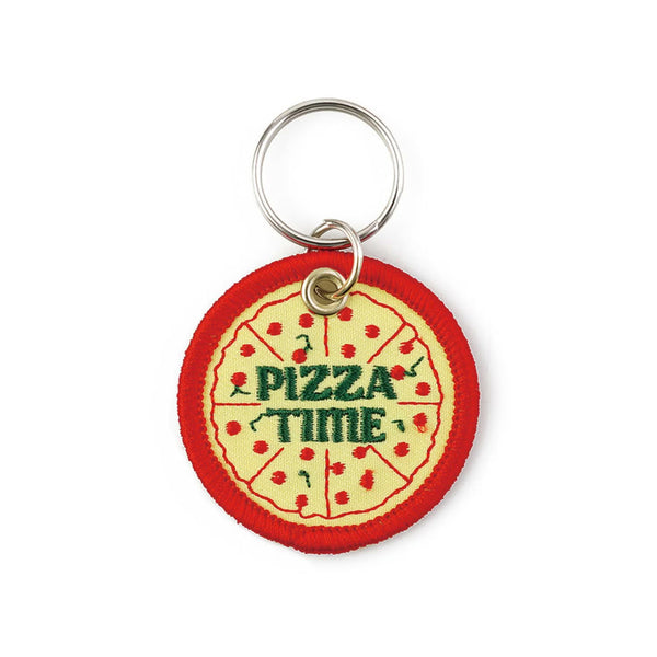 Hightide Stitch Work Keychain - (R)Pizza — front view