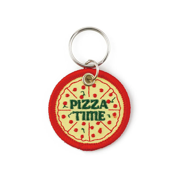 Hightide Stitch Work Keychain - (R)Pizza — front view