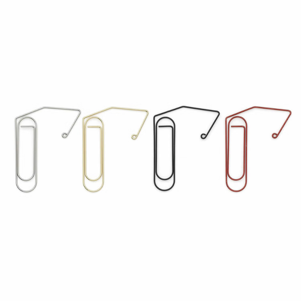 Hightide Wire Clip Bookmarker - Black — in use
