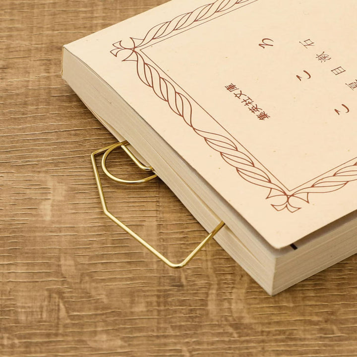 Hightide Wire Clip Bookmarker - Gold — detail view