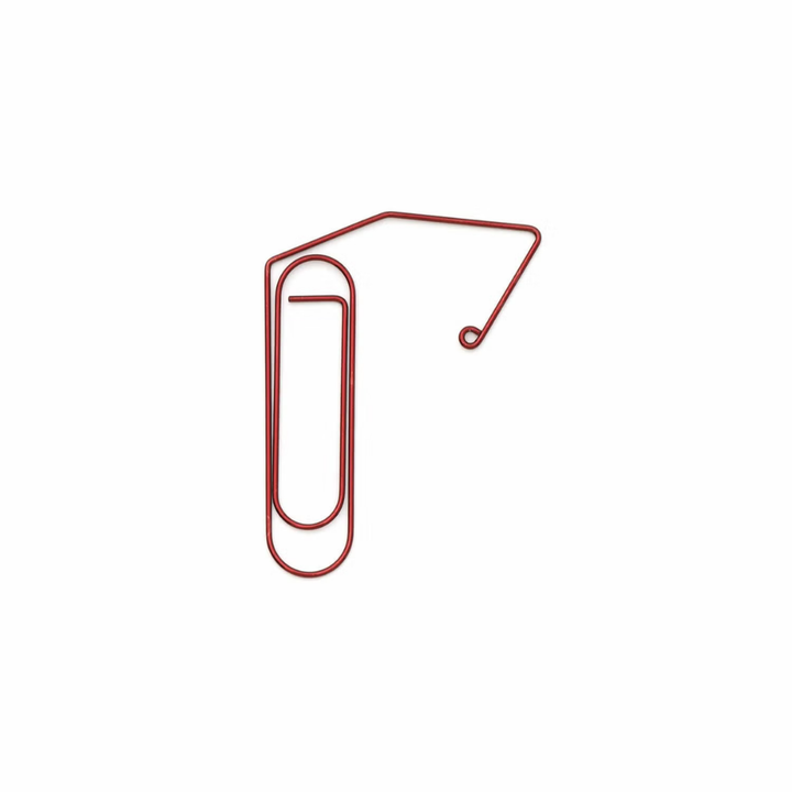 Hightide Wire Clip Bookmarker - Red