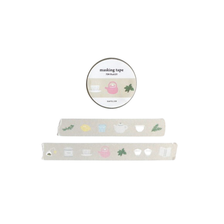 Suatelier Masking Tape - illust.01 — roll front