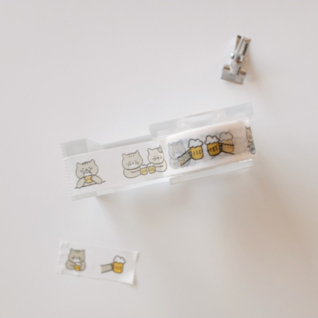 Suatelier Masking Tape in illust.06 — Suatelier washi tape — decorative Japanese paper tape for journaling and craft, at Cityluxe Singapore