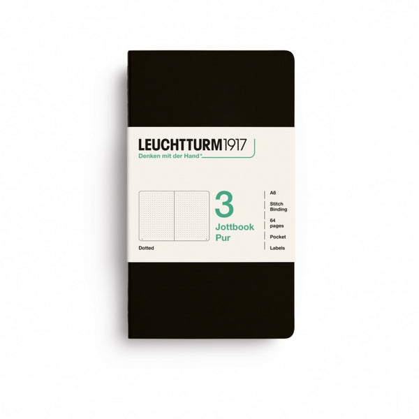 Leuchtturm1917 Jottbook Pur Pocket Dotted - Black