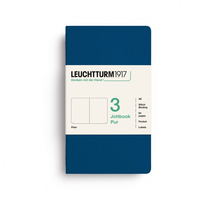 Leuchtturm1917 Jottbook Pur Pocket Plain - Indigo
