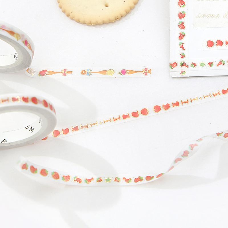 BGM Fork And Knife Masking Tape — BGM masking tape — decorative paper tape for journaling and scrapbooking, at Cityluxe Singapore