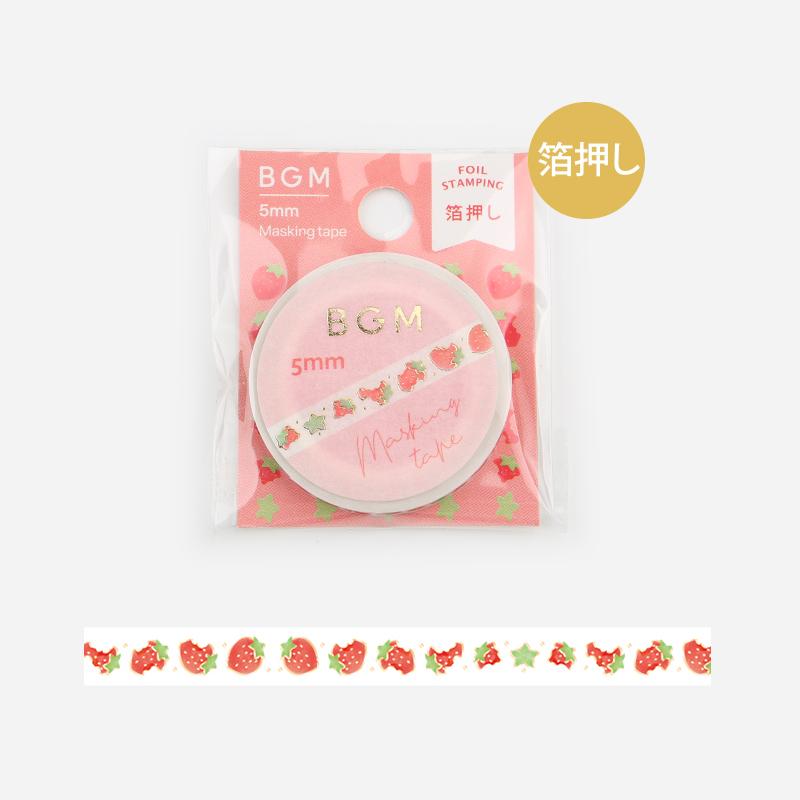 BGM Strawberry Masking Tape