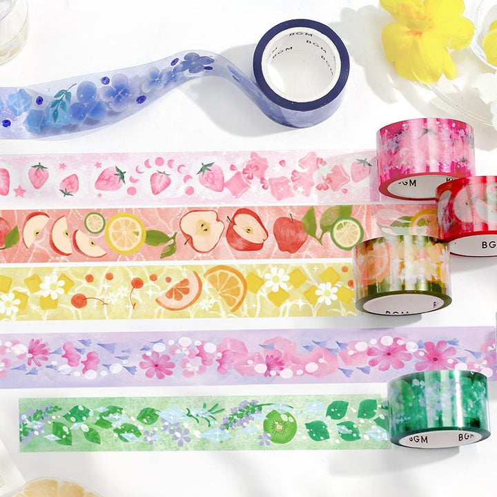 BGM Citrus Cider Clear Tape — BGM clear tape — transparent adhesive tape, at Cityluxe Singapore
