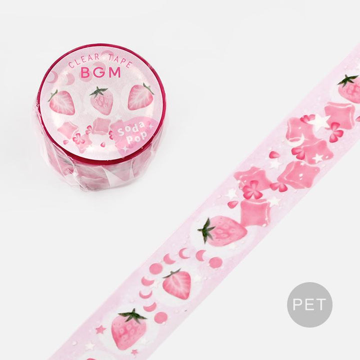 BGM Strawberry Cider Clear Tape — BGM clear tape — transparent adhesive tape, at Cityluxe Singapore