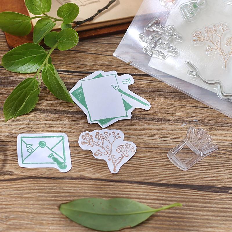 BGM Letters Records Clear Stamp — BGM rubber stamp — decorative stamp for journaling and paper craft, at Cityluxe Singapore