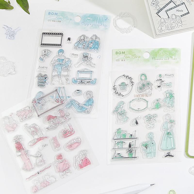 BGM Holidays Clear Stamp — BGM rubber stamp — decorative stamp for journaling and paper craft, at Cityluxe Singapore