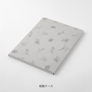 Midori Letter Set 316 Flower Color Washi Paper - Green