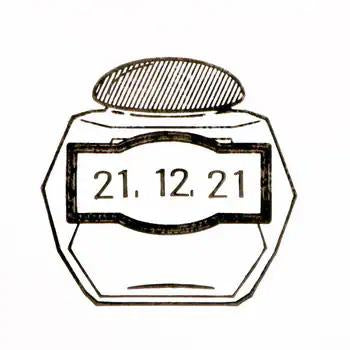 将图片加载到图库查看器，Sanby Ink Biyori Date Stamp - Ink Bottle
