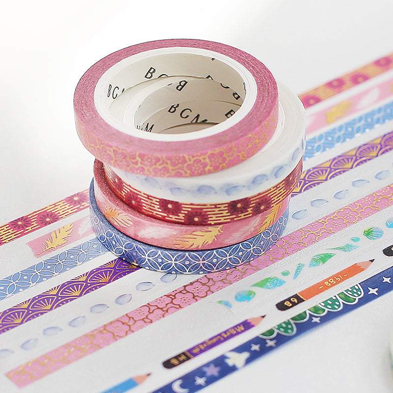 BGM Gold Pencil Washi Tape, BGM, Washi Tape, bgm-gold-pencil-washi-tape, 2022 Jul New, Cityluxe