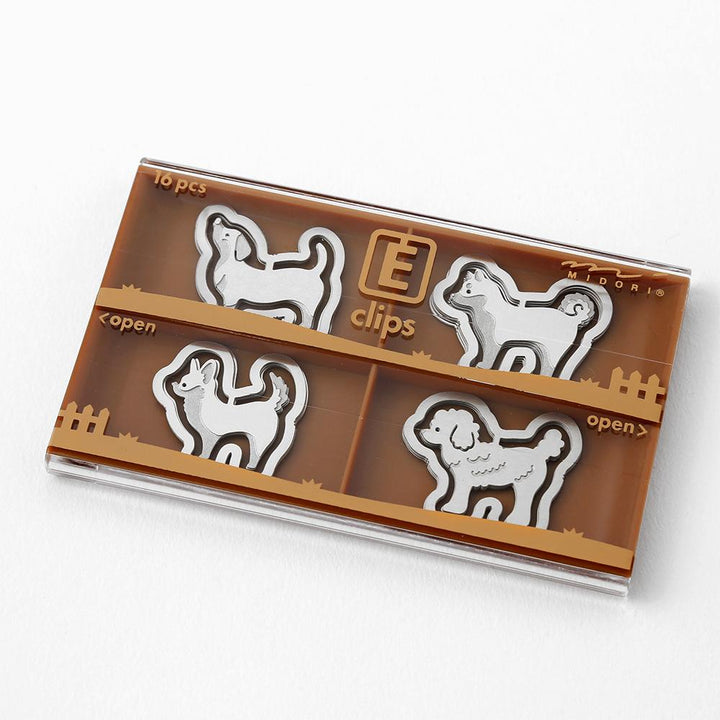 Midori E-Clips Paper Clip Etching Clips Dog / Cat / Rabbit / Bird / Zoo / Dinosaur/ Fruit/ Stationary