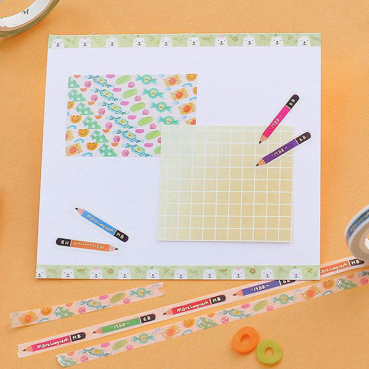 BGM Gold Pencil Washi Tape, BGM, Washi Tape, bgm-gold-pencil-washi-tape, 2022 Jul New, Cityluxe