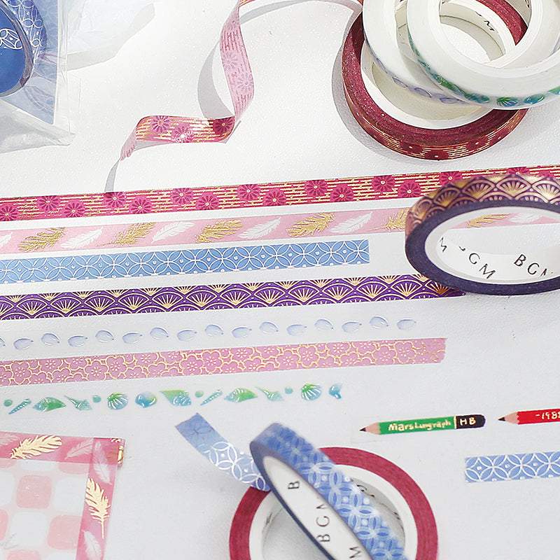 BGM Gold Pencil Washi Tape, BGM, Washi Tape, bgm-gold-pencil-washi-tape, 2022 Jul New, Cityluxe