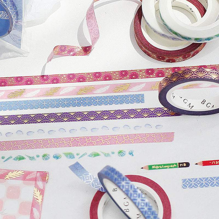 BGM Gold Pencil Washi Tape, BGM, Washi Tape, bgm-gold-pencil-washi-tape, 2022 Jul New, Cityluxe