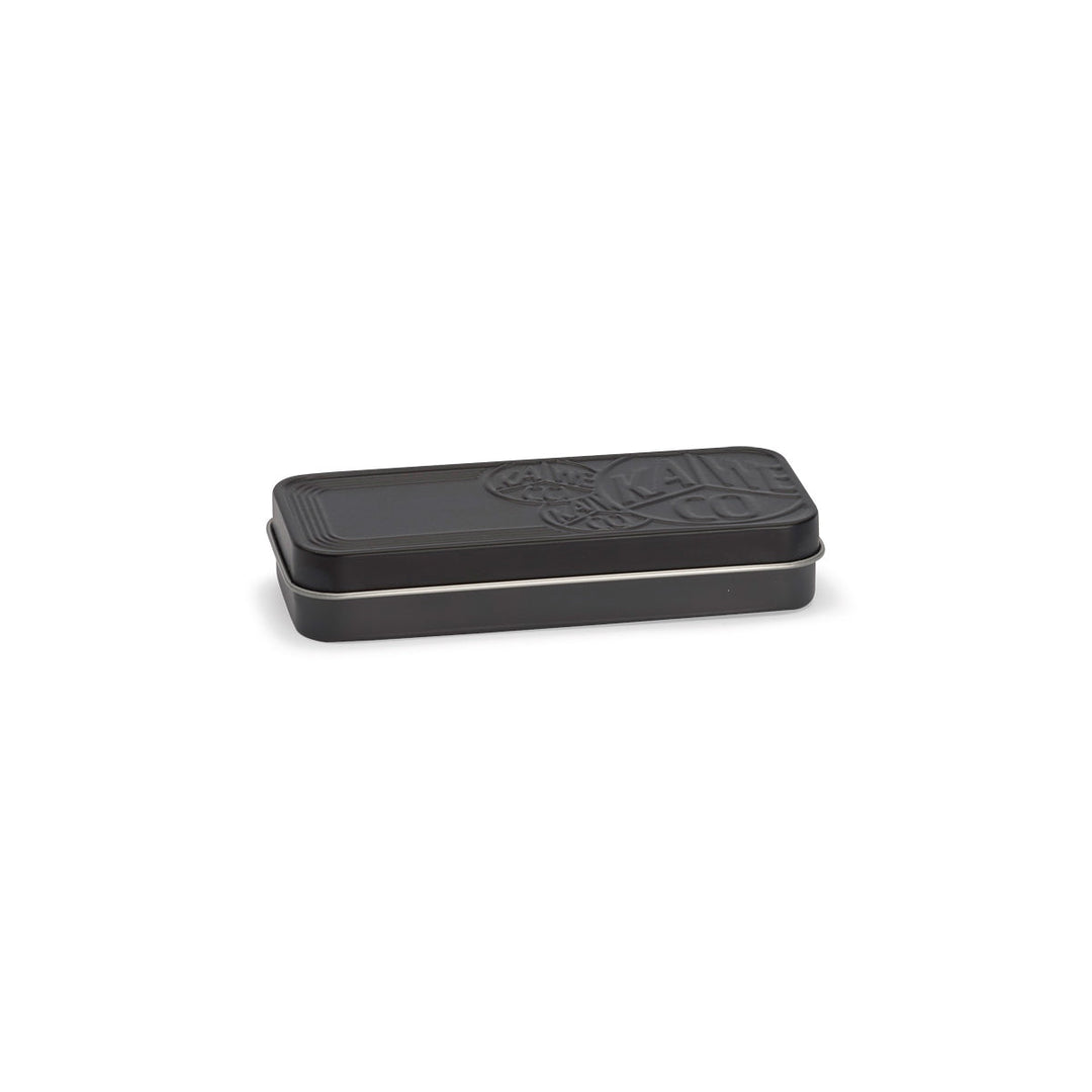 Kaweco Black Tin Box Short — front view