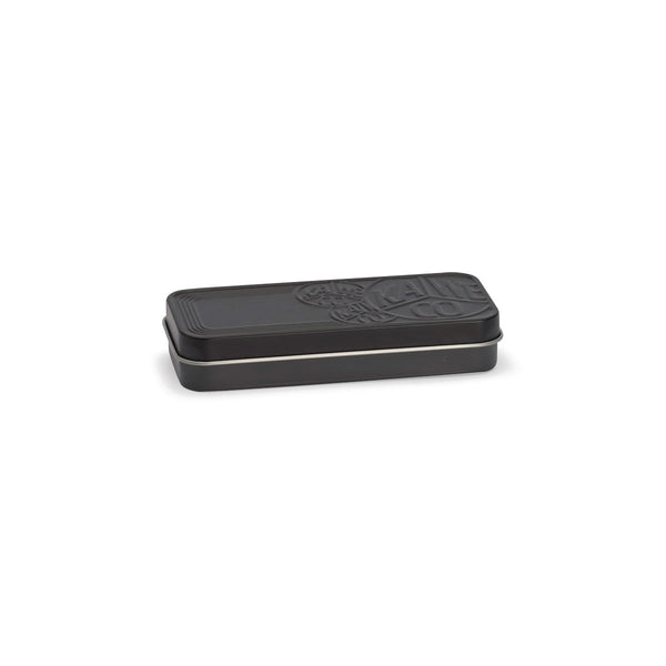 Kaweco Black Tin Box Short — front view